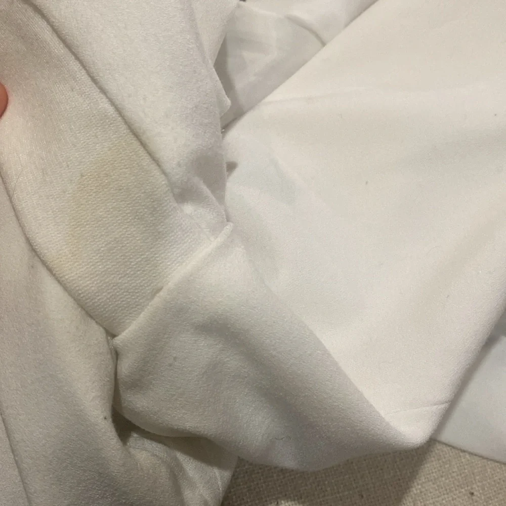 BCBG Maxazria White Aubree White Draped Blazer - Picture 9 of 10